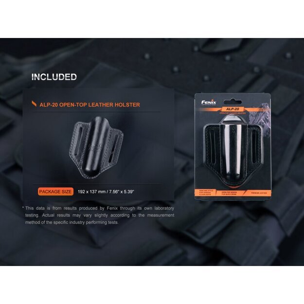 Fenix ALP-20 odinis žibintuvėlio dėklas modeliams TK16 V2.0, TK20R V2.0, PD36R...