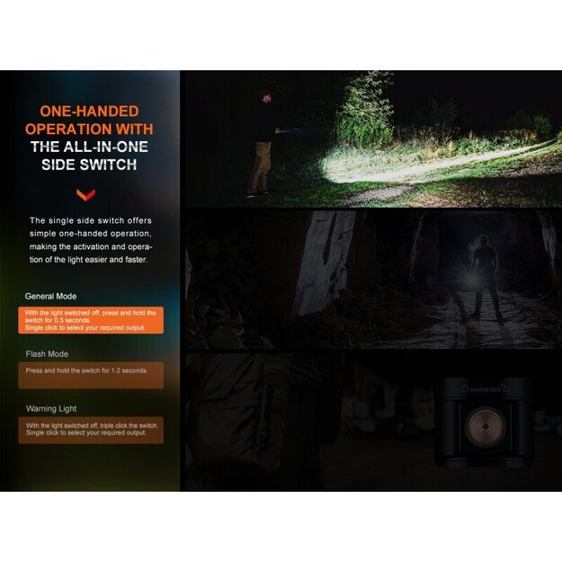 Fenix ​​​​E28R V2.0 LED žibintuvėlis su USB įkrovimu