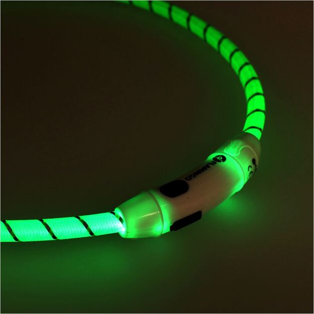 Flamingo Leora šviečiantis šunų antkaklis