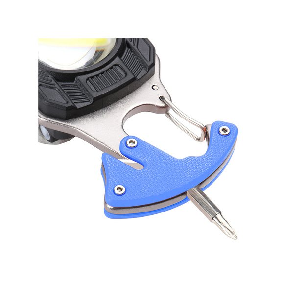 Светодиодный брелок COB с открывалкой, магнитный фонарик 8в1