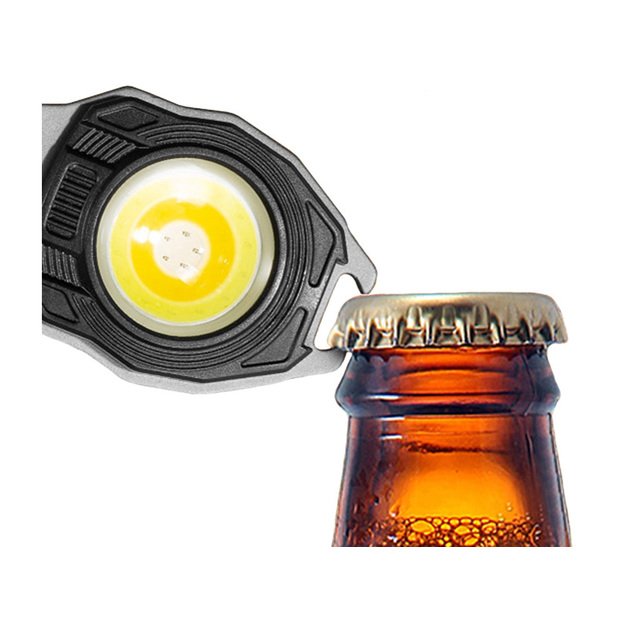 Светодиодный брелок COB с открывалкой, магнитный фонарик 8в1