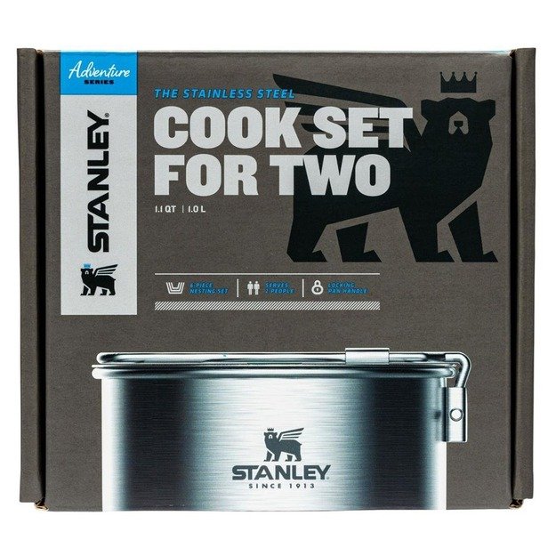Набор для приготовления пищи Stanley Adventure из нержавеющей стали для двоих