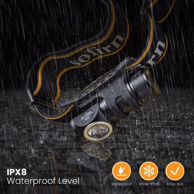 Sofirn HS10 LH351HD 4000K su baterija