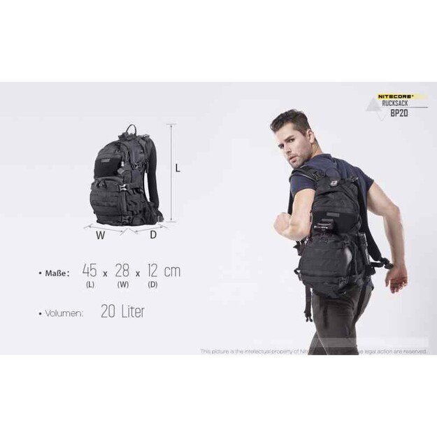 Nitecore BP20 kuprinė