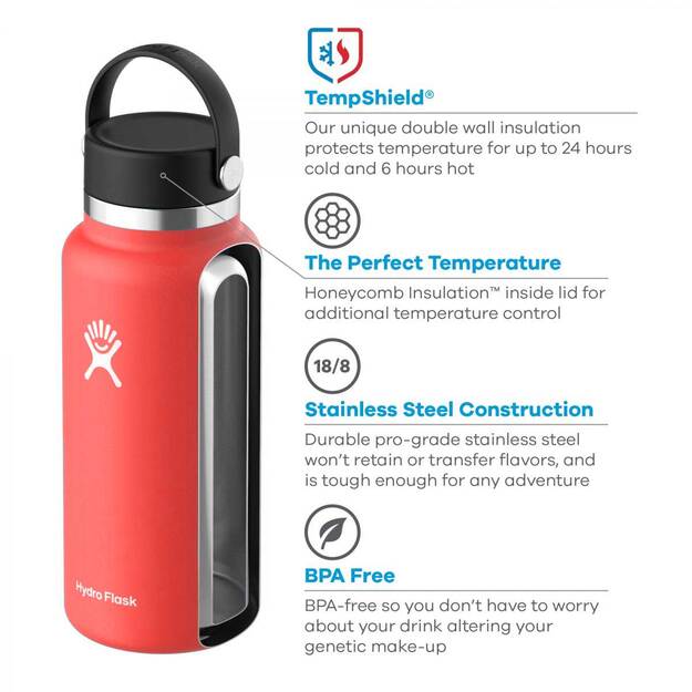 Дорожная бутылка Hydro Flask с широким горлышком, 946 мл W32BTS612 Goji
