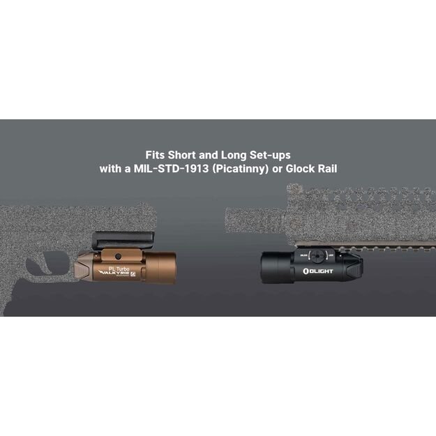 Olight PL Turbo Valkyrie Black, фонарик 800 люмен