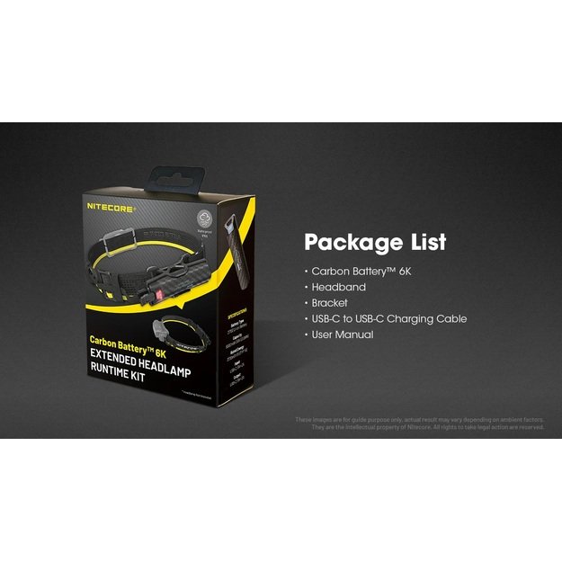 Nitecore Carbon Battery™ 6K rinkinys CB6K