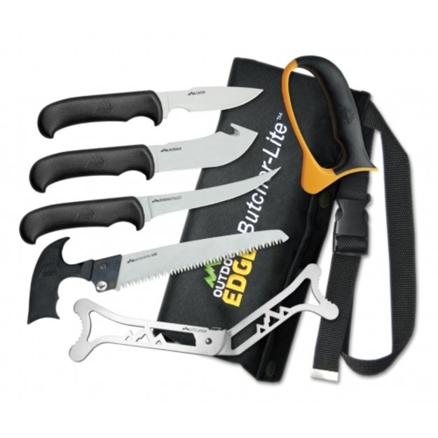 Outdoor Edge Butcher-Lite BL-1 Knife Set with Case