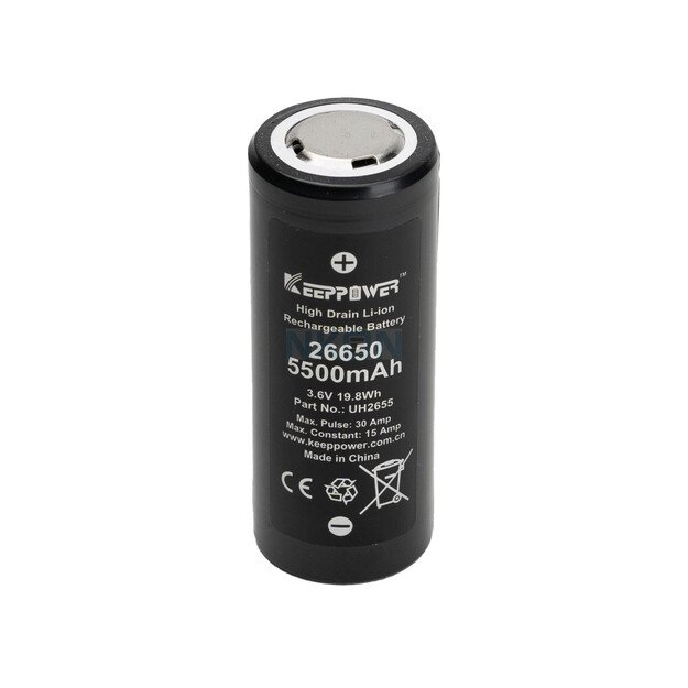 Keeppower IMR26650 5500mAh Li-ION battery 1 PCS UH2655
