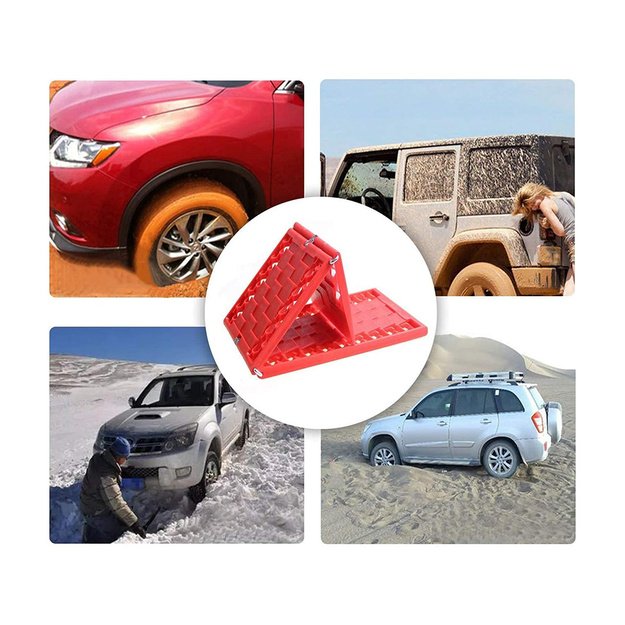 Neslystančios, sulankstomos automobilio lentelės, 2 vnt, bekelei, sniegui ir purvui