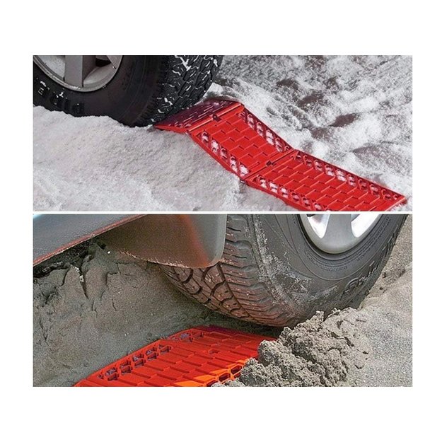 Neslystančios, sulankstomos automobilio lentelės, 2 vnt, bekelei, sniegui ir purvui