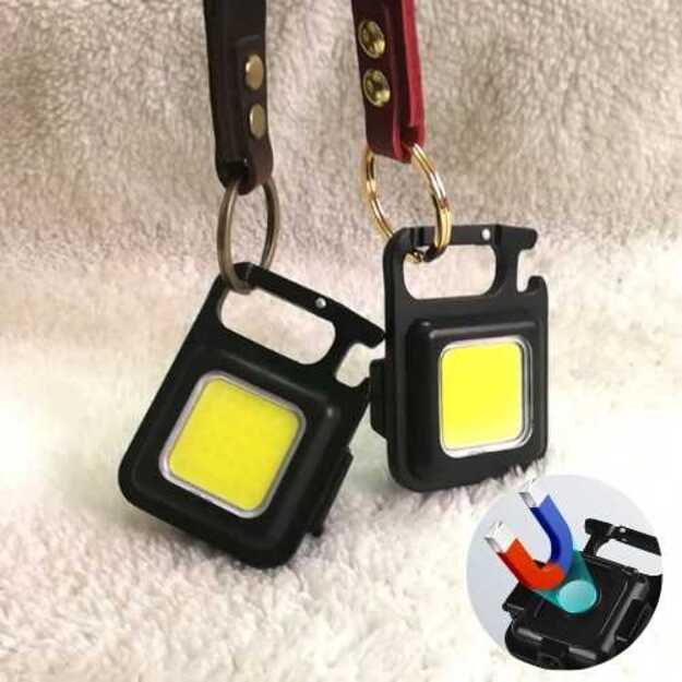 MINI universalus žibintuvėlis su atidarytuvu