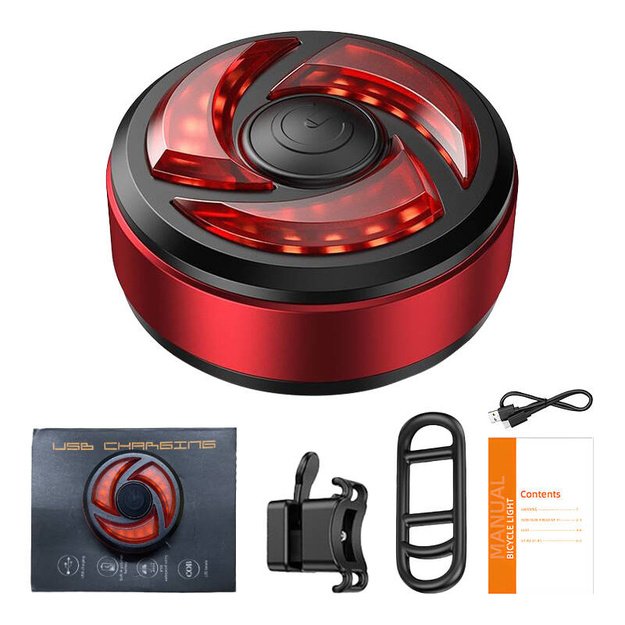 Galinis dviračio žibintas Superfire BTL02, USB, 330 mAh