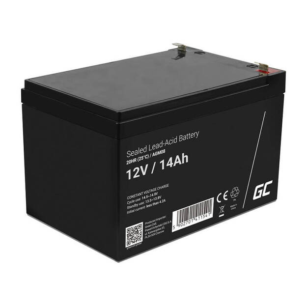 Аккумуляторная батарея AGM 12V 14Ah необслуживаемая для UPS ALARM