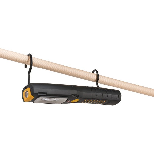 Įkraunamas Brennenstuhl daugiafunkcinis šviestuvas / inspektavimo šviestuvas su stipriais magnetais ir kabliu