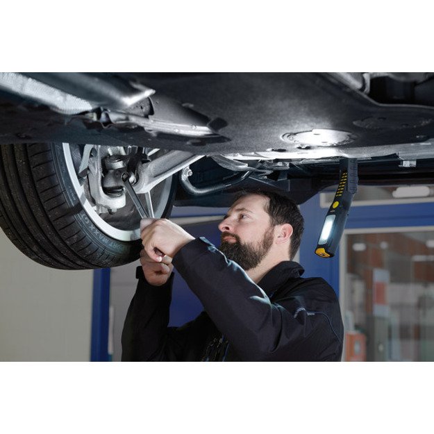 Įkraunamas Brennenstuhl daugiafunkcinis šviestuvas / inspektavimo šviestuvas su stipriais magnetais ir kabliu