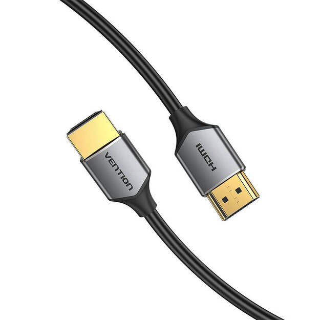 Itin plonas HDMI kabelis Vention ALEHD 0,5 m 4K 60 Hz (pilkas)