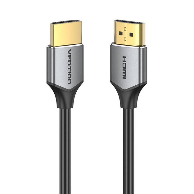 Itin plonas HDMI kabelis Vention ALEHD 0,5 m 4K 60 Hz (pilkas)