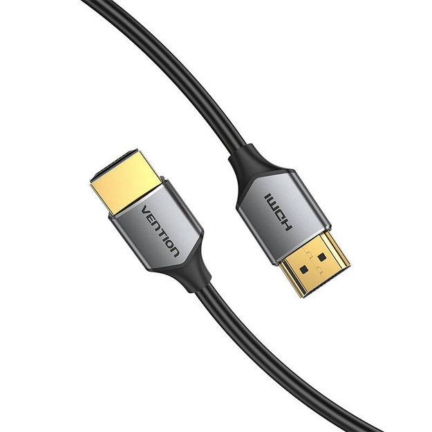 Itin plonas HDMI kabelis Vention ALEHD 0,5 m 4K 60 Hz (pilkas)