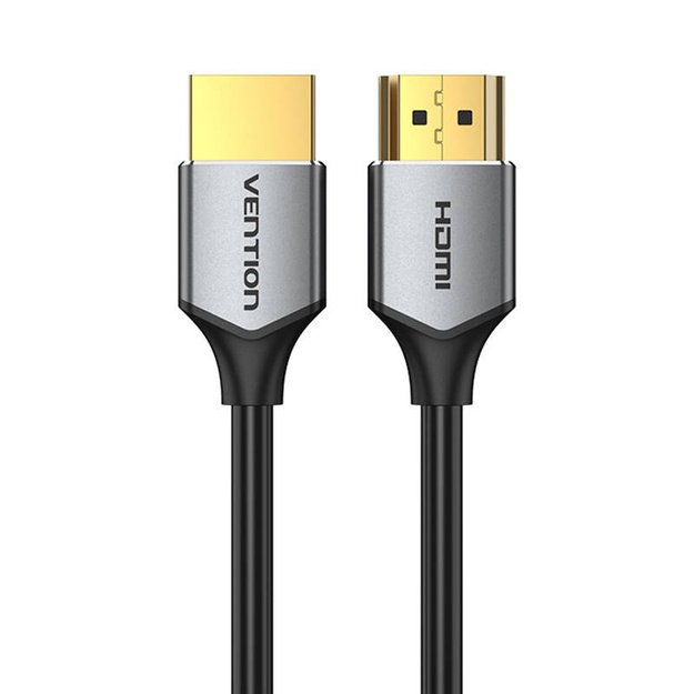 Itin plonas HDMI kabelis Vention ALEHD 0,5 m 4K 60 Hz (pilkas)