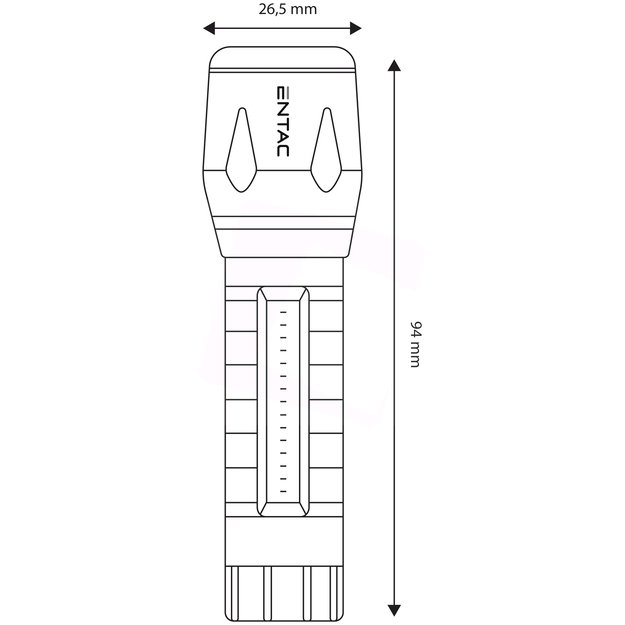 Įkraunamas žibintuvėlis 3W+COB 200lm