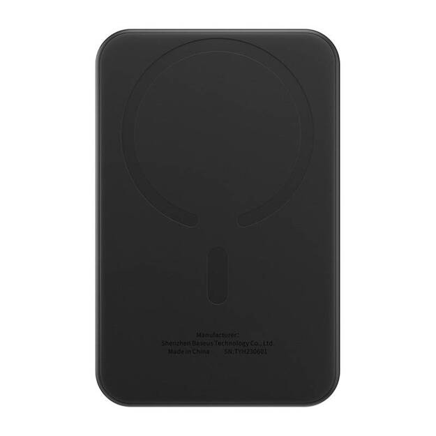 Magnetinis mini maitinimo blokas Baseus 5000 mAh, USB-C 20W (juodas)