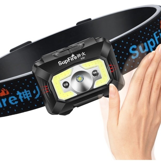 Фонарик Supfire X30 USB, 500лм, 130м