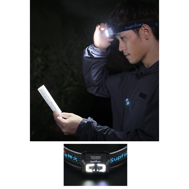 Фонарик Supfire X30 USB, 500лм, 130м