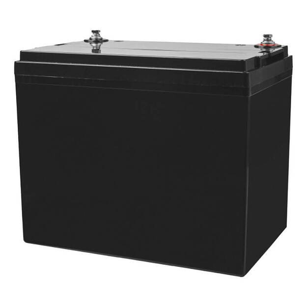 Priežiūros nereikalaujantis AGM VRLA Green Cell AGM25 12V 75Ah akumuliatorius (skirtas kemperiams, fotovoltiniams įrenginiams, saulės baterijoms, laivams)