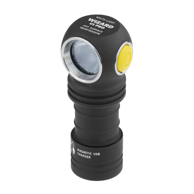 Armytek Wizard C1 PRO Магнитный USB-фонарик холодный белый F09001C