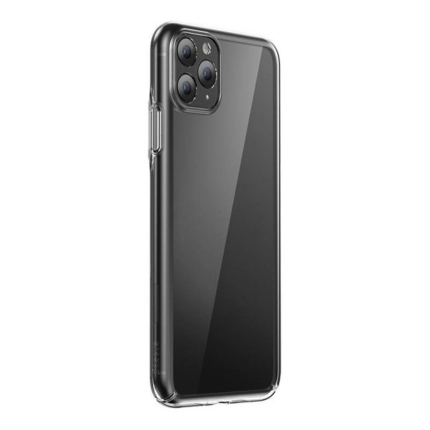 Baseus Crystal Series dėklas iPhone 11 pro max (skaidrus) + grūdintas stiklas + valymo rinkinys