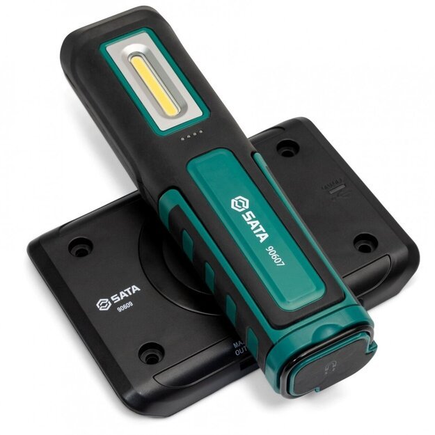 Рабочая лампа COB LED 6+1Вт с беспроводной зарядкой