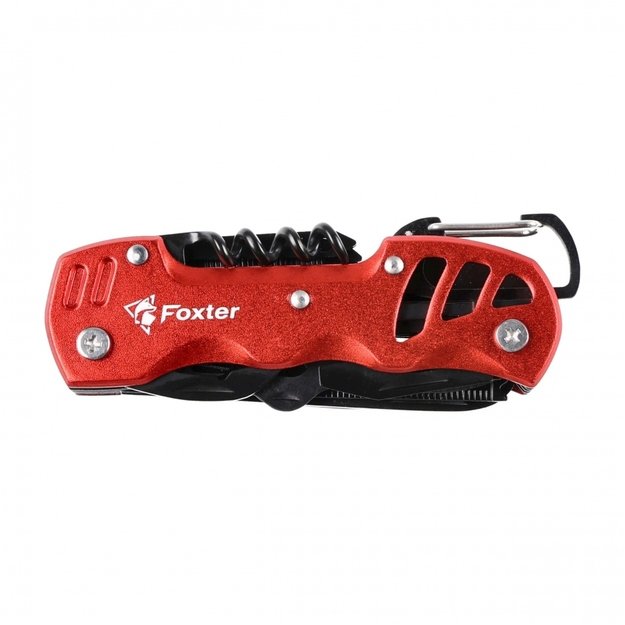 Foxter Multitool 13in1 Multifunctional Survival Tool red