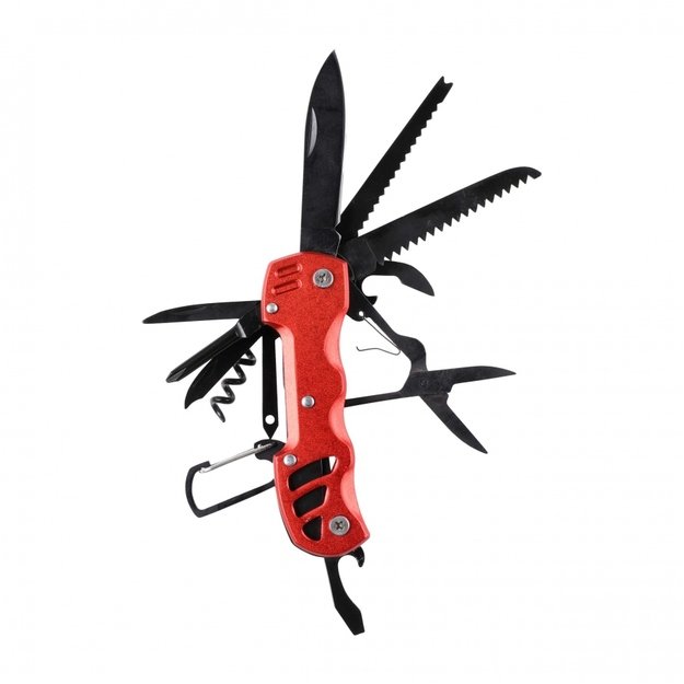 Foxter Multitool 13in1 Multifunctional Survival Tool red