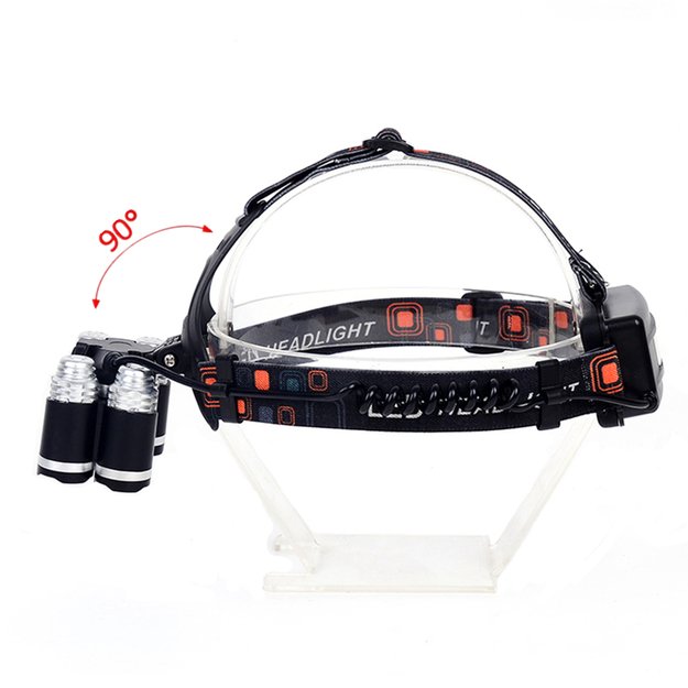 Prožektorius ant galvos 5X su Zoom fokusavimo funkcija