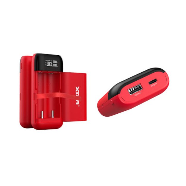 Pakrovėjas ir Powerbank viename XTAR PB2, oranžinis