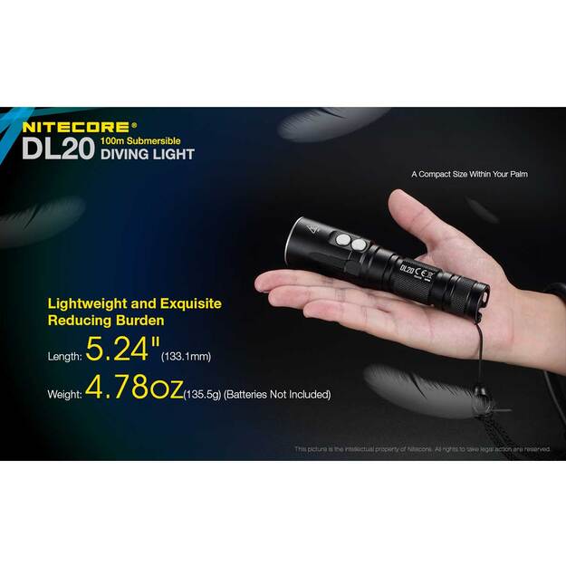 Водолазный фонарь Nitecore DL20