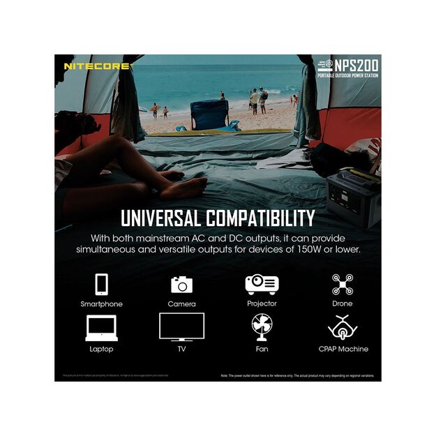 Nitecore NPS200 Power Station krovimo stotelė - 54600mAh, 54.6Ah