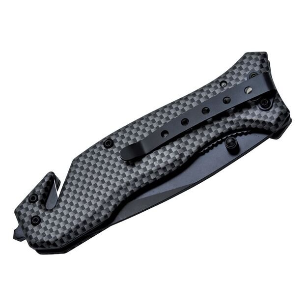 SECURITY KNIFE ' INTERVENTION', HANDLE CARBON FIBER