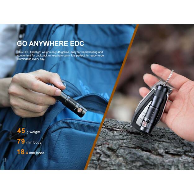 Fenix E09R žibintuvėlis