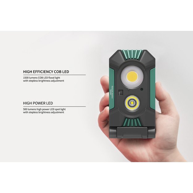 Перезаряжаемый светодиодный прожектор 1500 лм, ASL SAL151R