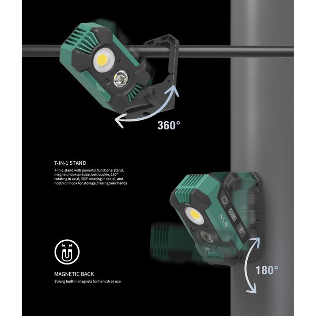 Перезаряжаемый светодиодный прожектор 1500 лм, ASL SAL151R