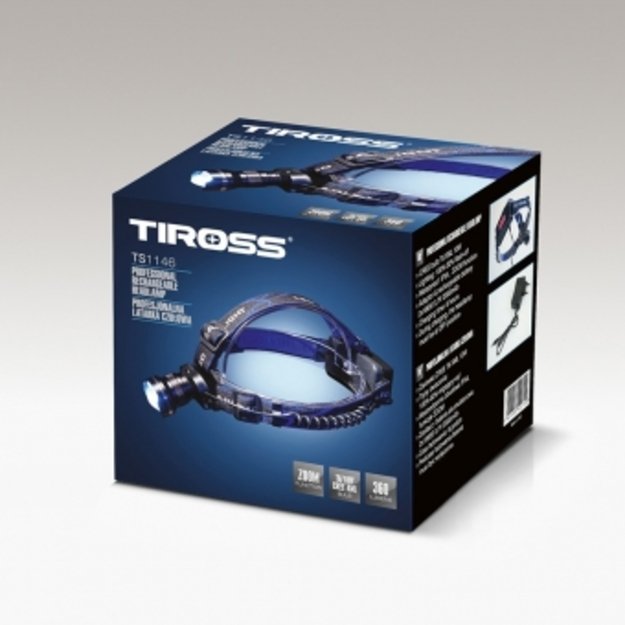 10W LED įkraunamas žibintuvėlis ant galvos 