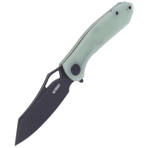 Kubey Drake sulenkiamas peilis, Jade G10, D2 by Maksim Tkaczuk (KU310D)