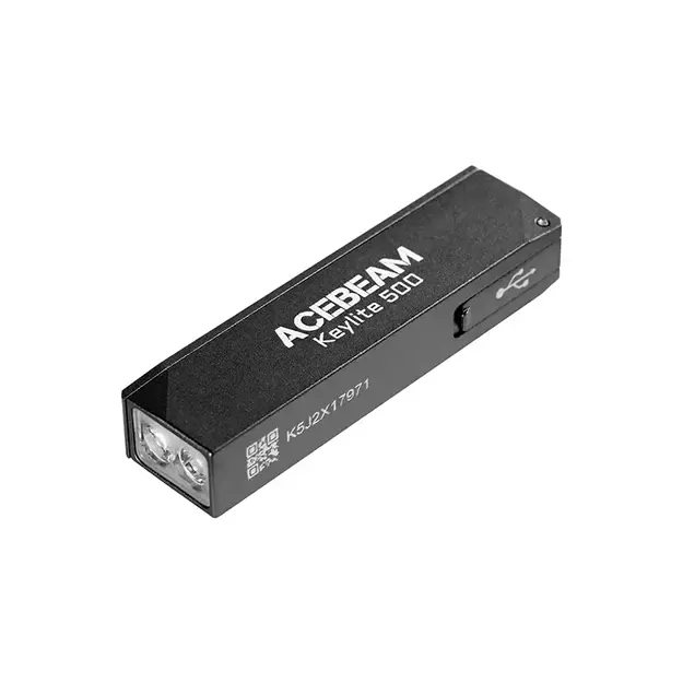 Acebeam Keylite 500 žibintuvėlis USB-C Juodas