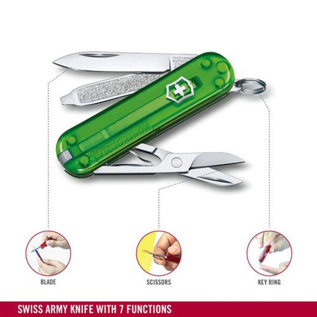Victorinox Classic SD kišeninis peiliukas Green Tea 0.6223.T41G