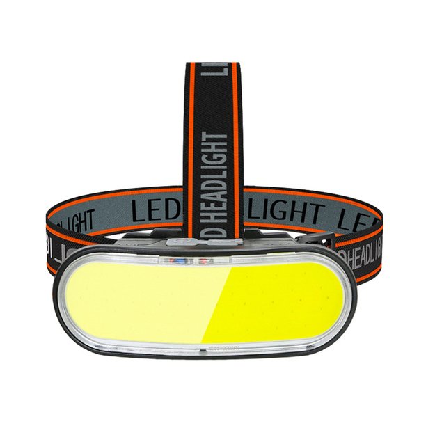 COB LED žibintuvėlis ant galvos