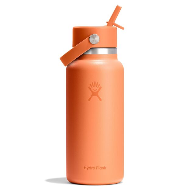 Hydro Flask Wide Mouth Flex Straw Bottle 945 ml Nectar-Orange W32CFS690
