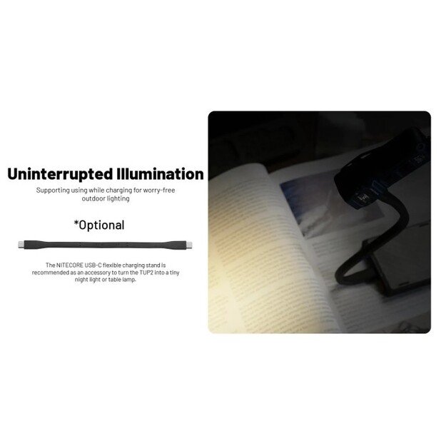 Nitecore TUP2 žibintuvėlis 1200 lm, MCT, OLED Mėlynas