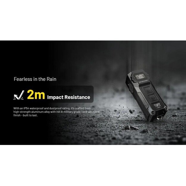 Nitecore TUP2 žibintuvėlis 1200 lm, MCT, OLED Mėlynas